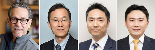 아산사회복지재단이 제14회 아산의학상 수상자로 기초의학 부문에 로날드 에반스 미국 솔크연구소 교수, 임상의학 부문에 구본권 서울대학교 의과대학 내과 교수 등을 선정했다고 25일 밝혔다. 왼쪽부터 기초의학 부문 로날드 에반스 교수, 임상의학 부문 구본권 교수, 젊은의학자 부문 김진홍 교수, 젊은의학자 부문 유창훈 교수.     [서울아산병원 제공]